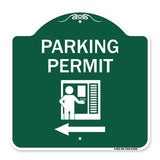 Parking Permit (With Left Arrow Symbol)
