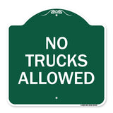 Parking Lot Sign No Trucks Allowed