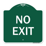 Parking Lot Sign No Exit