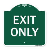 Parking Lot Sign Exit Only