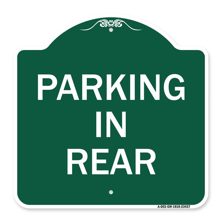 Parking in Rear