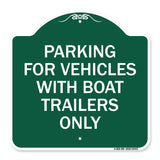 Parking for Vehicles with Boat Trailers Only