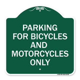 Parking for Bicycles and Motorcycles Only