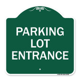 Parking Entrance Sign Parking Lot Entrance