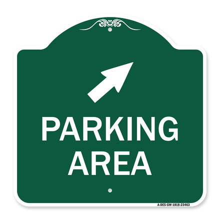 Parking Area with Upper Right Arrow