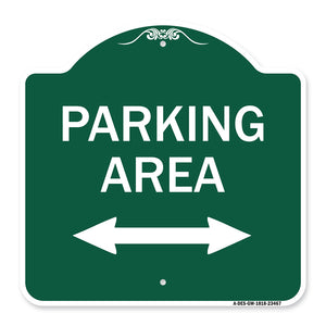 Parking Area with Bidirectional Arrow