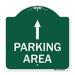 Parking Area with Ahead Arrow