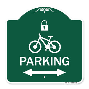 Parking (With Lock Cycle & Bidirectional Arrow Symbol)