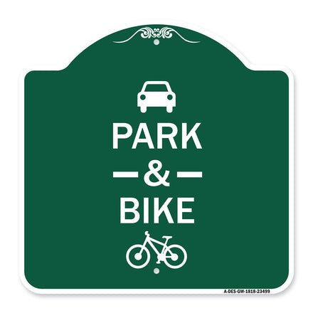 Park & Ride (With Bicycle Graphic