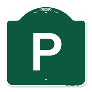 P Symbol (Parking Sign)