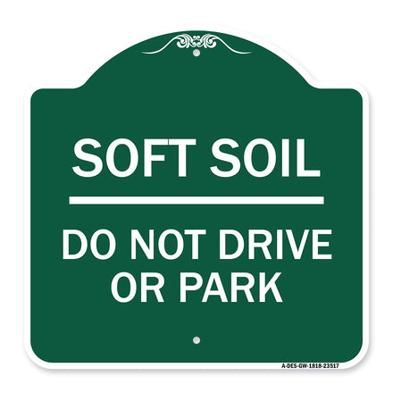 Outdoor-Grade Soft Soil Do Not Drive or Park