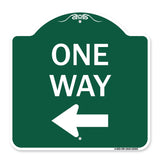 One Way Sign (Left Arrow)