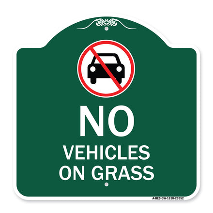 No Vehicles on Grass