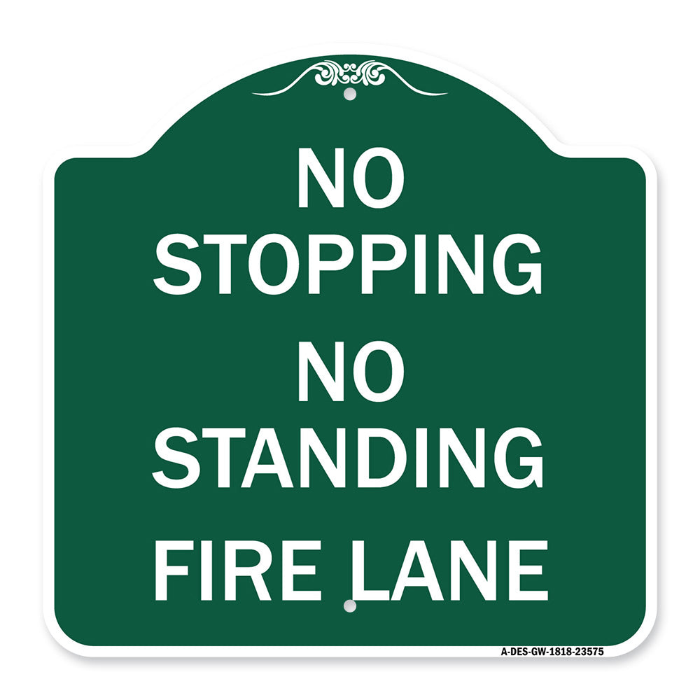 No Stopping No Standing Fire Lane