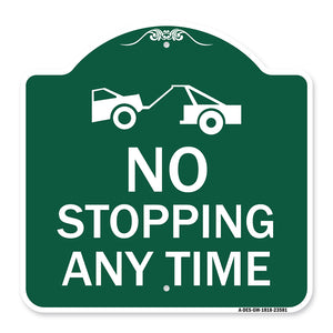 No Stopping Anytime with Tow Away Graphic