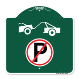 No Parking Tow Away Zone Symbol