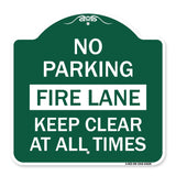 No Parking Fire Lane Keep Clear at All Times