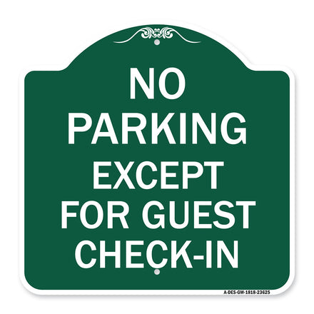 No Parking Except for Guest Check-In