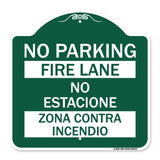 No Parking - Fire Lane - No Estacione Zona Contra Incendio