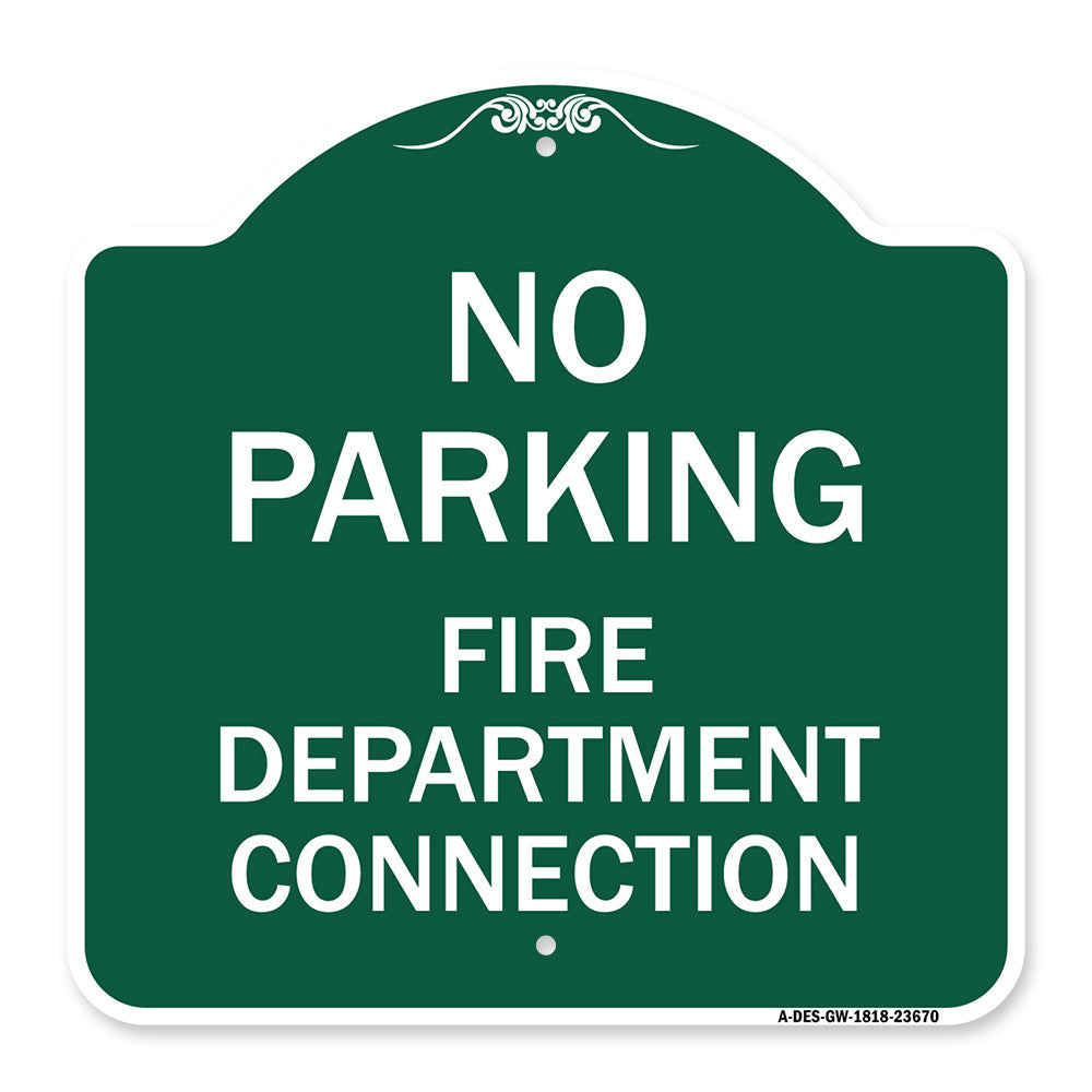 No Parking Sign No Parking - Fire Department Connection