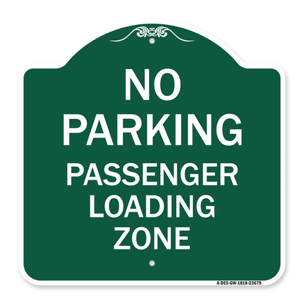 No Parking Passenger Loading Zone