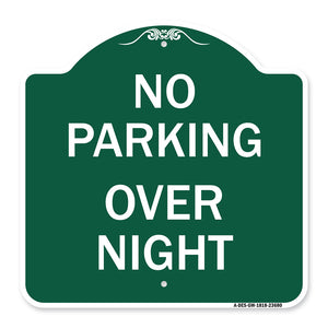 No Parking Overnight Parking Sign