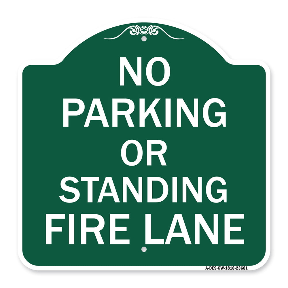No Parking or Standing Fire Lane