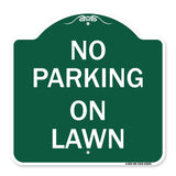 No Parking on Lawn