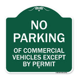 No Parking of Commercial Vehicles Except by Permit