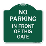 No Parking in Front of This Gate