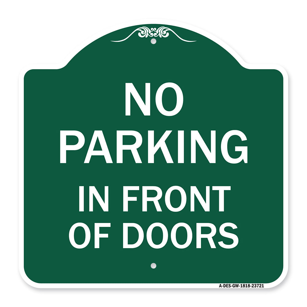 No Parking in Front of Doors