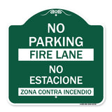 No Parking Fire Lane - No Estacione Zona Contra Incendio