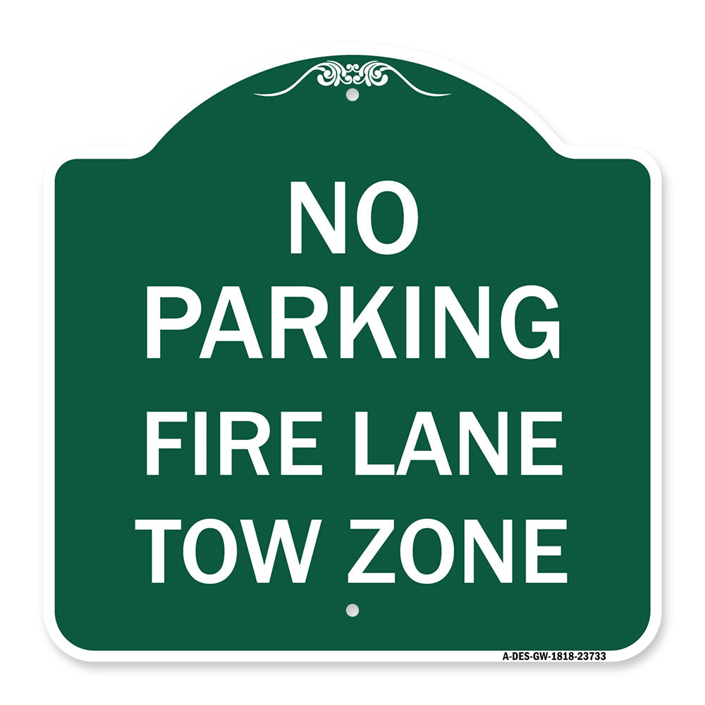 No Parking Fire Lane Tow Zone (K-1645)