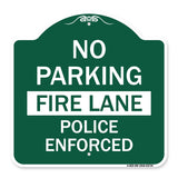 No Parking Fire Lane Police Enforced
