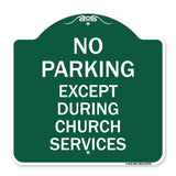 No Parking Except During Church Services