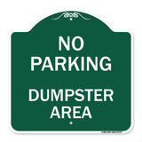 No Parking Dumpster Area