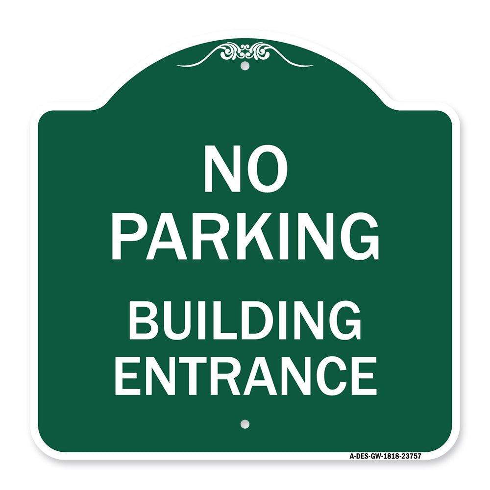 No Parking Building Entrance
