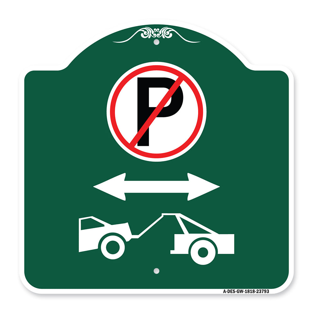 No Parking - Tow Away Zone (With Graphic)