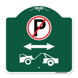 No Parking - Tow Away Zone (With Graphic)