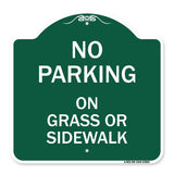No Parking - on Grass or Sidewalk