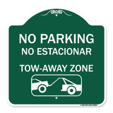 No Parking - No Estacionar Tow - Away Zone (With Graphic)