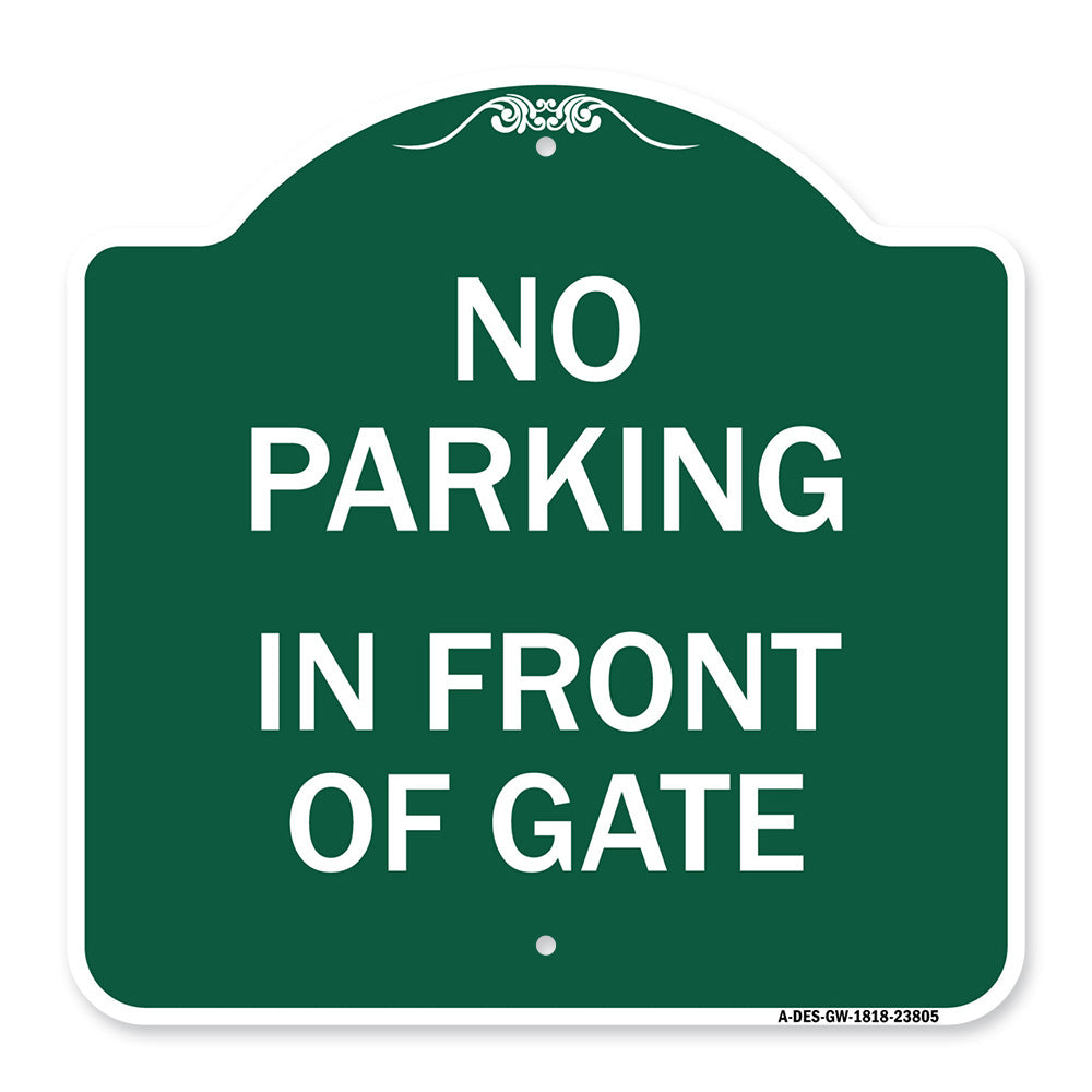 No Parking - in Front of Gate