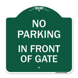 No Parking - in Front of Gate