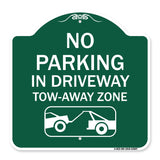 No Parking - in Driveway Tow Away Zone (With Graphic)