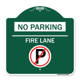 No Parking - Fire Lane (With No Parking Symbol)