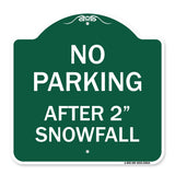 No Parking - After 2 Snowfall