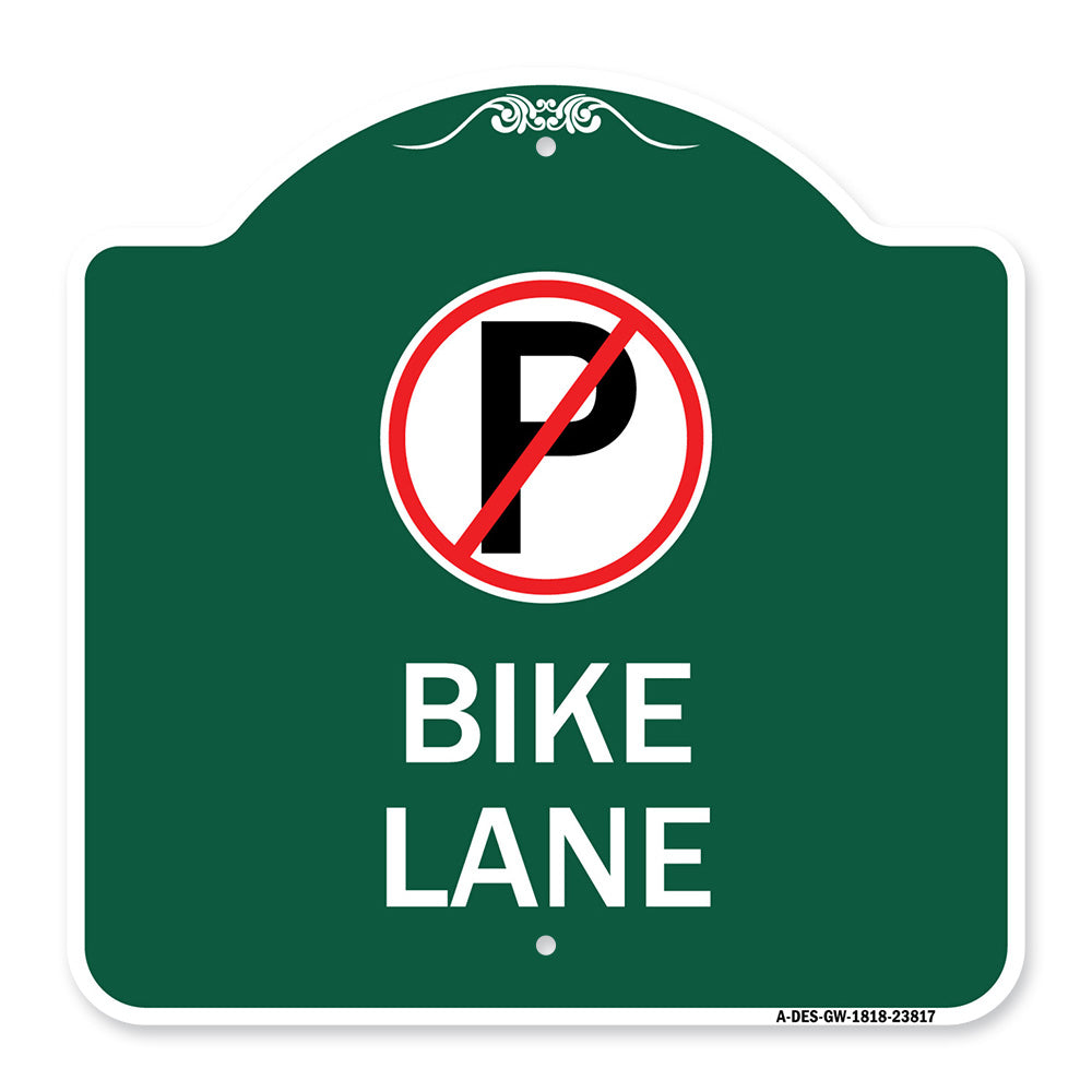 No Parking (Symbol) Bike Lane
