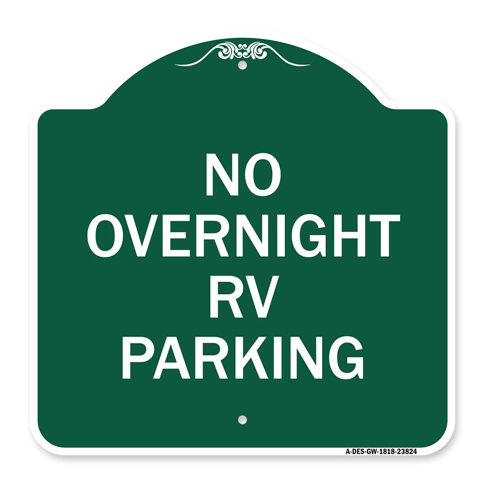 No Overnight RV Parking