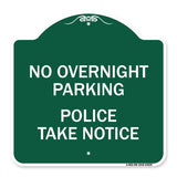 No Overnight Parking - Police Take Notice