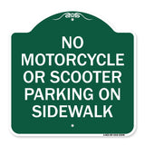 No Motorcycle or Scooter Parking on Sidewalk